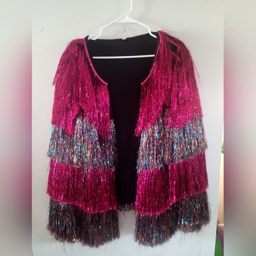 Red/Pink/Purple Sweetheart Tinsle Jacket!